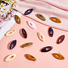 48Pcs Hollow Oval Plastic Cover Scarf Safety Pin JEWB-WH0023-58P-4