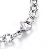 Tarnish Resistant 304 Stainless Steel Charm Bracelets BJEW-G544-24P-4