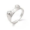 304 Stainless Steel Cuff Finger Rings RJEW-L107-008P-1