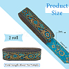 Ethnic style Embroidery Polyester Ribbons OCOR-WH0063-30A-2