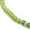 Glass Seed Braided Bead Bracelets BJEW-JB09610-4