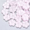 Transparent Single Face Spray Painted Glass Beads GLAA-S190-006B-02-1