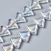 Electroplate Glass Beads Strands EGLA-N008-002-A01-1