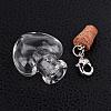 Heart Glass Wishing Bottle Pendants HJEW-JM00186-03-2