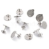 Non-Tarnish 304 Stainless Steel Stud Earring Findings STAS-O144-01C-P-1