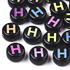 Opaque Black Acrylic Beads MACR-N008-17H-1