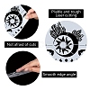 Gorgecraft 4Pcs 4 Style Plastic Drawing Painting Stencils Templates DIY-GF0005-23B-3