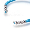 Nylon Cord Braided Bead Bracelets Making BJEW-F360-FP06-2