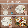 4Pcs 4 Style Wood Wreath Boards DIY-WH0504-132-4