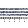 Electroplate Glass Beads Strands GLAA-Q105-02E-4