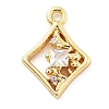 Brass Micro Pave Cubic Zirconia Pendants LS-KK-H511-01G-03-1
