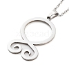 Non-Tarnish 304 Stainless Steel Pendant Necklaces NJEW-P306-04P-1