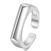 SHEGRACE Rhodium Plated 925 Sterling Silver Cuff Rings JR780A-1