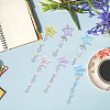 6Pcs 6 Styles Star Iron & Plastic Snap Hair Clips PHAR-CP0001-28-6