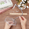 Plastic Minifigures Display Stands with Adjustable Snake Bone Bracket ODIS-WH0070-81A-3