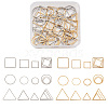 Craftdady 72Pcs 18 Style 304 Stainless Steel Linking Ring STAS-CD0001-21-9