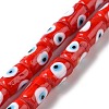 Handmade Evil Eye Lampwork Beads Strands LAMP-F027-01C-1