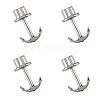 Unicraftale 304 Stainless Steel Anchor Hook Clasps STAS-UN0002-16P-1