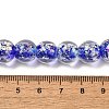 Handmade Dichroic Foil Glass Beads Strands DICH-U001-06A-4