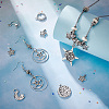 84Pcs 7 Style Tibetan Style Alloy Pendants TIBEP-PH0001-52-4
