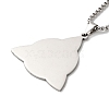 Non-Tarnish 304 Stainless Steel Pendant Necklaces NJEW-K253-09P-4