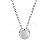 SHEGRACE Simple Design Rhodium Plated 925 Sterling Silver Necklace JN461A-1