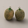 Opaque Resin Pendants RESI-WH0077-14B-2