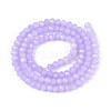 Baking Paint Imitation Jade Glass Bead Strands DGLA-A034-J6MM-A50-2
