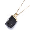 Natural Tourmaline Pendant Necklaces NJEW-JN02425-4