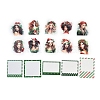 15Pcs PET Self-Adhesive Stickers STIC-M004-06E-3