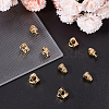 Beebeecraft 9Pcs 3 Style Rack Plating Brass European Beads KK-BBC0009-15-4