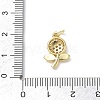 Brass with Rhinestone Pendants KK-CBAD872-01G-04-3