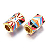 Alloy Enamel Beads PALLOY-Q441-035A-RS-3