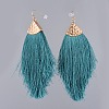 Polyester Tassel Dangle Earrings EJEW-JE03546-3