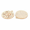 Brass Micro Pave Clear Cubic Zirconia Pendants LS-KK-S364-170-2