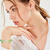 64Pcs 16 Styles Natural Mixed Gemstone Flower Charms PALLOY-FH00140-6