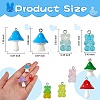 64Pcs 32 Style Resin Pendants RESI-SZ0002-63-2