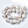 Natural Baroque Pearl Keshi Pearl Beads Strands A22R9011-01-3
