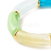 Acrylic Tube Beaded Stretch Bracelets BJEW-JB07766-4