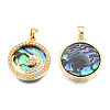 Brass Micro Pave Clear Cubic Zirconia Pendants KK-N233-403-1