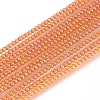 Electroplate Glass Beads Strands EGLA-I013-2mm-FR01-1