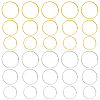 30Pcs 6 Style Brass Bead Frames KK-FH0005-61-1