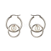 304 Stainless Steel Hoop Earrings EJEW-G261-03-3
