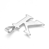 Non-Tarnish 304 Stainless Steel Pendants STAS-F106-95P-K-2