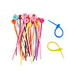 30Pcs Flower Shape Silicone Cable Zip Ties AJEW-TADJ0001-10-2