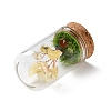 Natural Yellow Quartz Chips Money Tree in Dome Glass Bell Jars with Wood Base Display Decorations DJEW-K030-02H-2