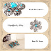 10Pcs 5 Styles Synthetic Turquoise Pendants TIBEP-TA0001-13-4