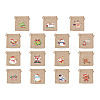 Kissitty 30Pcs 15 Styles Rectangle Jute Cloth Storage Pouches ABAG-KS0001-03-22