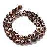 Natural Tibetan Turtle Back Pattern dZi Agate Beads Strands G-B079-A02-02-3