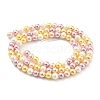 Electroplated Shell Pearl Beads Strands SHEL-F008-03A-05-2